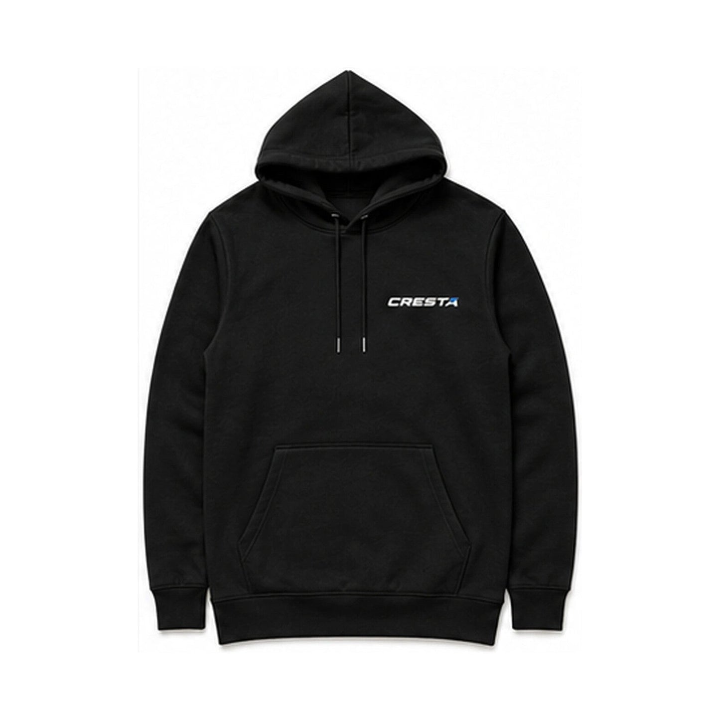 Cresta Enthusiast Hoodie in black — front with Cresta chest logo