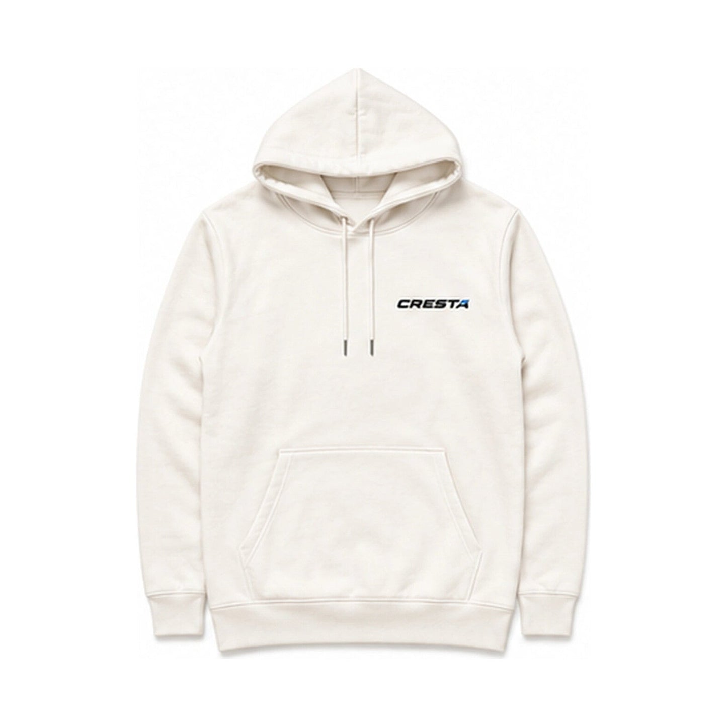 Cresta Enthusiast Hoodie in bone — front with Cresta chest logo